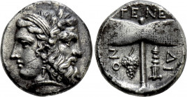 TROAS. Tenedos. Drachm (Circa 450-387 BC)