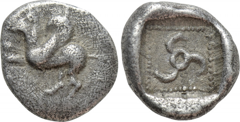 DYNASTS OF LYCIA. Khinakha ? (Circa 470-440 BC). Diobol. 

Obv: Pegasos rearin...