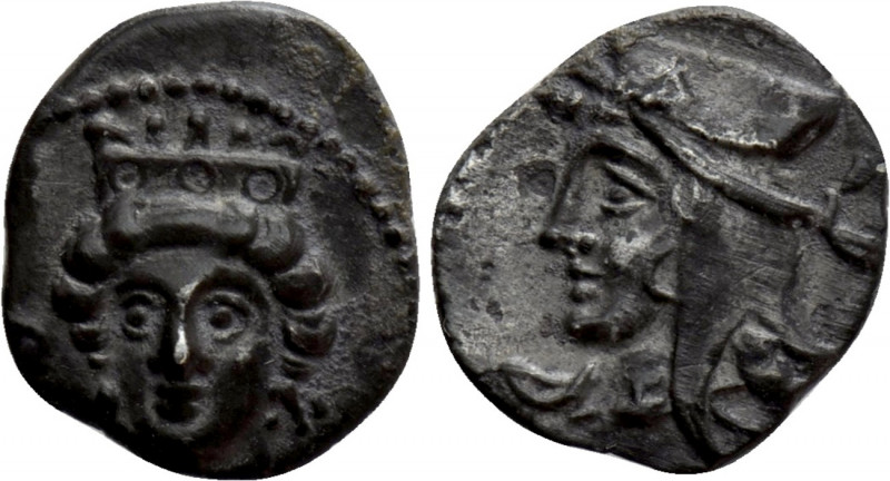 CILICIA. Uncertain. Obol (4th century BC). 

Obv: Female head facing slightly ...