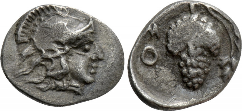 CILICIA. Soloi. Obol (Circa 410-375 BC). 

Obv: Helmeted head of Athena right....