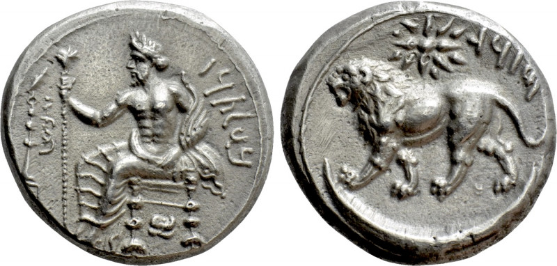 CILICIA. Tarsos. Mazaios (Satrap of Cilicia, 361/0-334 BC). Stater.

Obv: Baal...
