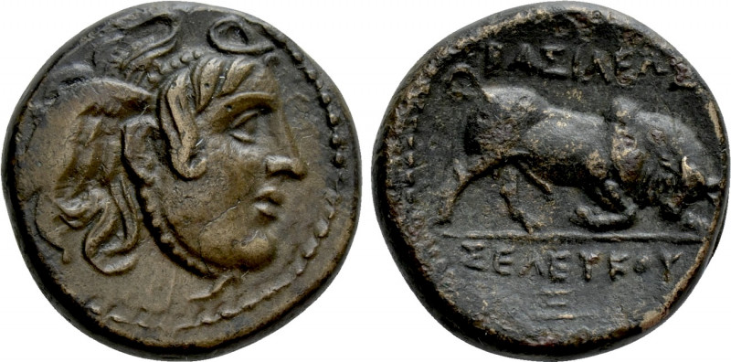 SELEUKID KINGDOM. Seleukos I Nikator (312-281 BC). Ae. Antioch. 

Obv: Winged ...