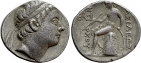 SELEUKID KINGDOM. Antiochos III 'the Great' (222-187 BC). Tetradrachm. ΔEΛ-monogram Mint, associated with Antioch on the Orontes