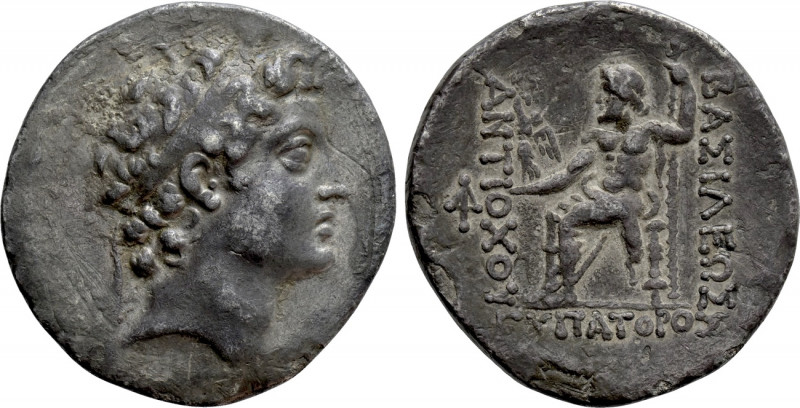 SELEUKID KINGDOM. Antiochos V Eupator (164-162 BC). Tetradrachm. Antioch on the ...