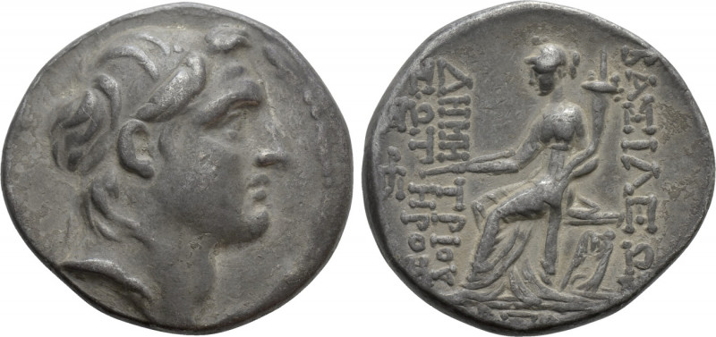 SELEUKID KINGDOM. Demetrios I Soter (162-150 BC). Tetradrachm. Antioch. Dated SE...