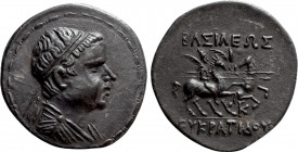 KINGS OF BAKTRIA. Greco-Baktrian Kingdom. Eukratides I Megas (Circa 170-145 BC). Tetradrachm