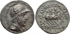 KINGS OF BAKTRIA. Greco-Baktrian Kingdom. Eukratides I Megas (Circa 170-145 BC). Drachm