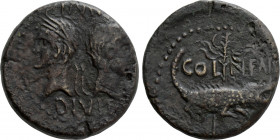 GAUL. Nemausus. Augustus, with Agrippa (27 BC-14 AD). Ae