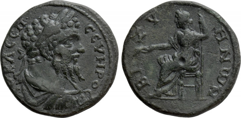 THRACE. Bizya. Septimius Severus (193-211). Ae. 

Obv: AV K Λ CΕΠ CEVHPOC. 
L...