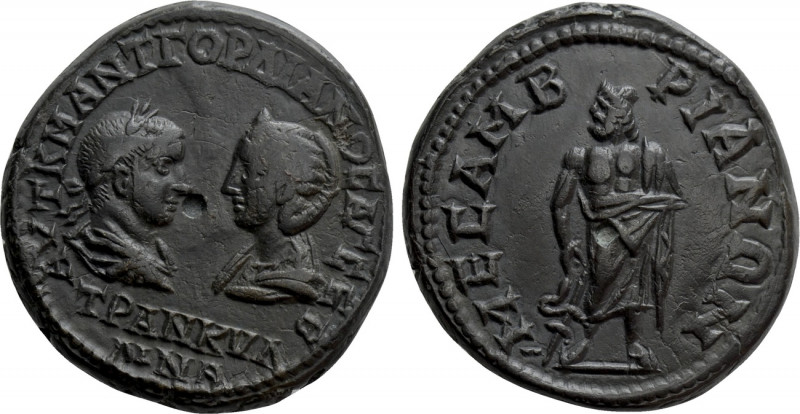 THRACE. Mesambria. Gordian III with Tranquillina (238-244). Ae. 

Obv: ΑΥΤ Κ Μ...