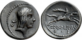 C. CALPURNIUS PISO FRUGI. Denarius (67 BC). Rome