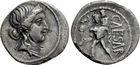 JULIUS CAESAR. Denarius (48-47 BC). Military mint traveling with Caesar in North Africa