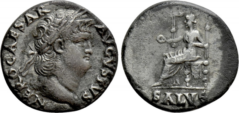 NERO (54-68). Denarius. Rome.

Obv: NERO CAESAR AVGVSTVS.
Laureate head right...