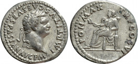 TITUS (Caesar, 69-79). Fourrèe Denarius. Rome