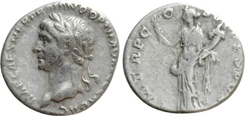 TRAJAN (98-117). Denarius. Rome. 

Obv: IMP CAES NER TRAIANO OPTIMO AVG GER DA...