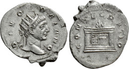 DIVUS TRAJAN (Died 117). Antoninianus. Rome. Struck under Trajanus Decius (249-251)