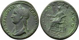 SABINA (Augusta, 128-136/7). Dupondius. Rome