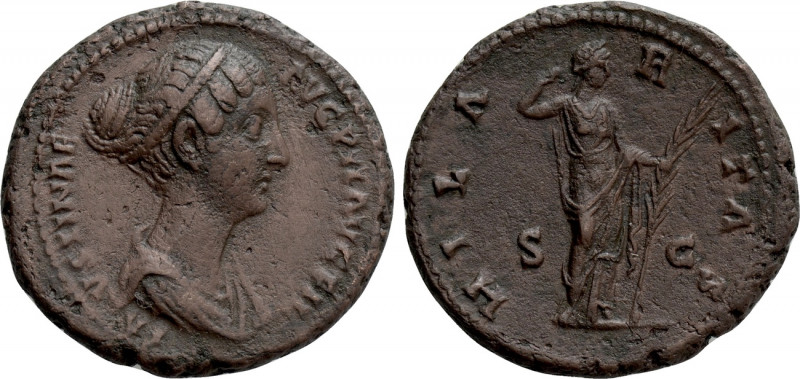 FAUSTINA II (Augusta, 147-175). As. Rome. 

Obv: FAVSTINAE AVG PII AVG FIL. 
...