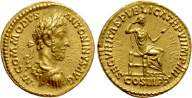 COMMODUS (177-192). GOLD Aureus. Rome