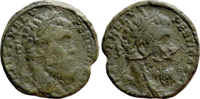 PERTINAX (193). Sestertius. Rome. Limes falsum(?). 

Obv: IMP CAES P HELV PERT...