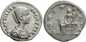 PLAUTILLA (Augusta, 202-205). Denarius. Laodicea ad Mare