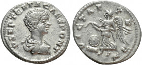 GETA (Caesar, 198-209). Denarius. Laodicea ad Mare