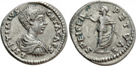 GETA (209-211). Denarius. Laodicea ad Mare