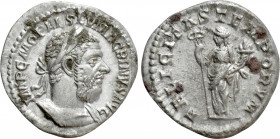 MACRINUS (217-218). Denarius. Rome