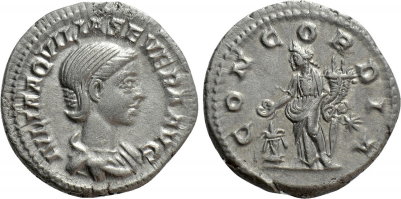 AQUILIA SEVERA (Augusta, 220-221 & 221-222). Denarius. Rome. 

Obv: IVLIA AQVI...