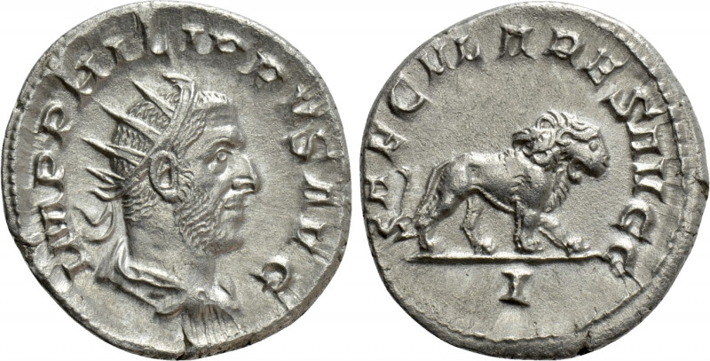 PHILIP I 'THE ARAB' (244-249). Antoninianus. Rome. Saecular Games/1000th Anniver...