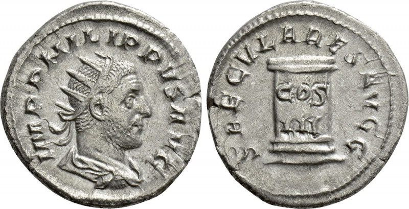 PHILIP I 'THE ARAB' (244-249). Antoninianus. Rome. Saecular Games/ 1000th Annive...