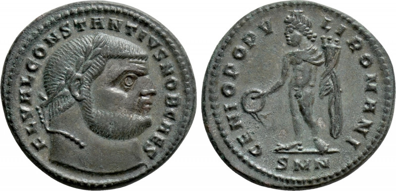 CONSTANTIUS I (Caesar, 293-305). Follis. Nicomedia. 

Obv: FL VAL CONSTANTIVS ...