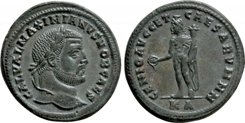 GALERIUS MAXIMIANUS (305-311). Follis. Cyzicus. 

Obv: GAL VAL MAXIMIANVS NOB ...