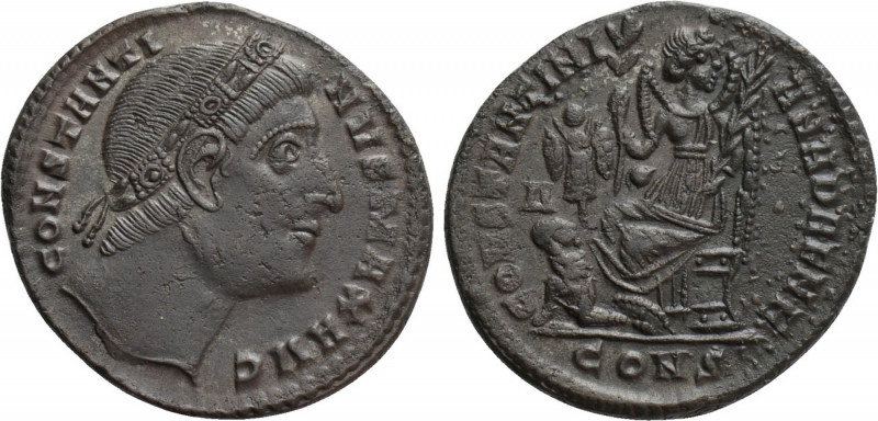 CONSTANTINE I 'THE GREAT' (307/10-337). Follis. Constantinople. 

Obv: CONSTAN...