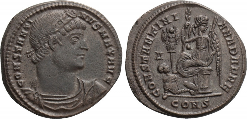 CONSTANTINE I 'THE GREAT' (307/10-337). Follis. Constantinople. 

Obv: CONSTAN...