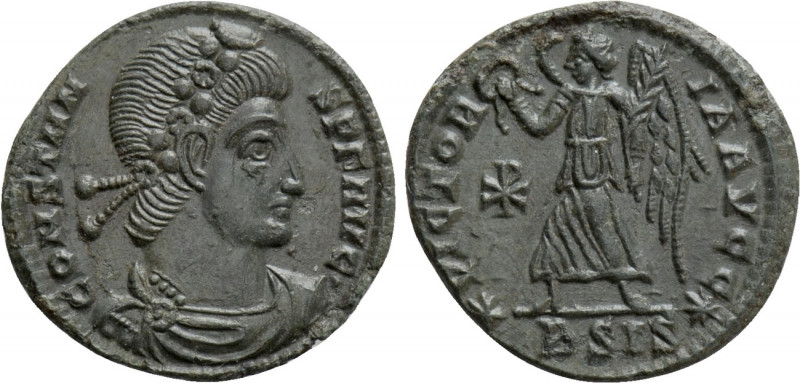 CONSTANS (337-350). Ae. Siscia. 

Obv: CONSTANS P F AVG. 
Diademed, draped an...