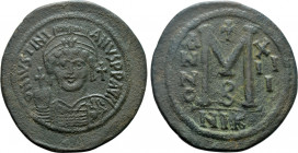 JUSTINIAN I (527-565). Follis. Nicomedia. Dated RY 13 (539/40)