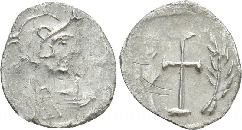 MAURICE TIBERIUS (582-602). Half Siliqua(?). Constantinople. Ceremonial coinage....