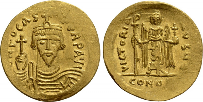 PHOCAS (602-610). GOLD Solidus. Constantinople. 

Obv: δ N N FOCAS PЄRP AVG. ...