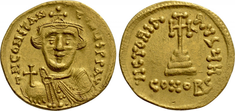 CONSTANS II (641-668). GOLD Solidus. Constantinople. 

Obv: D N CONSTANTINЧS P...