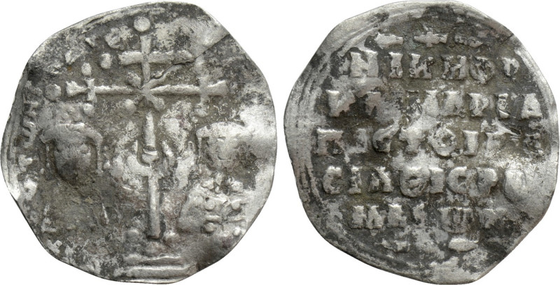 NICEPHORUS III BOTANIATES with MARIA (1078-1081). Miliaresion. Constantinople. ...