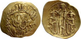 ANDRONICUS II PALAEOLOGUS with MICHAEL IX (1282-1328). GOLD Hyperpyron. Constantinople