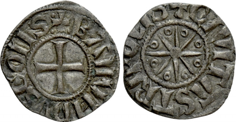 CRUSADERS. Tripoli. Bohemond IV (1187-1233). Denier. 

Obv: + BAIIMVNDVS COMII...