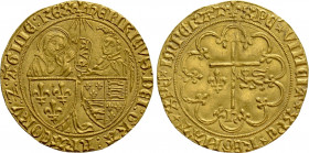 FRANCE. Henry VI (1422-1453). Salut d'or (no date). Saint-Lô