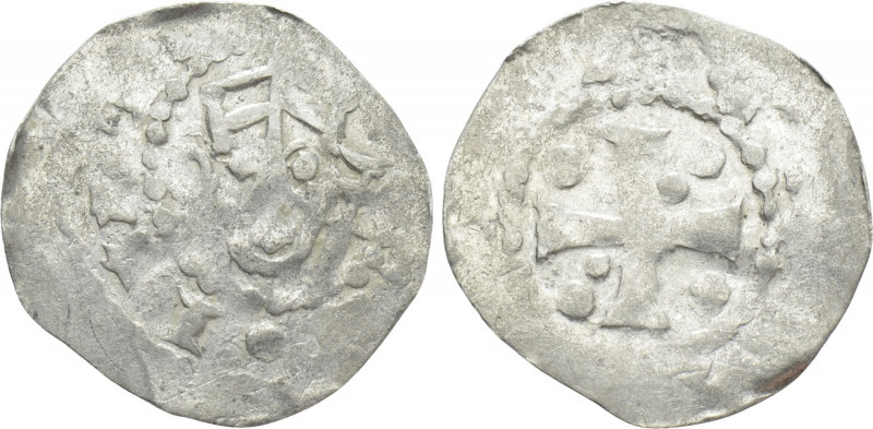 NETHERLANDS. Area of Tiel (Circa 1050s). Denar. Uncertain mint. 

Obv: Crowned...