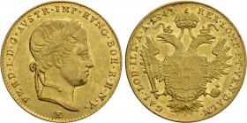 AUSTRIA. Ferdinand I (1835-1848). GOLD Ducat (1843-E). Karlsburg