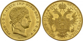 AUSTRIA. Ferdinand I (1835-1848). GOLD Ducat (1848-A). Wien (Vienna)