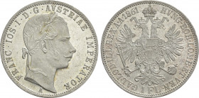 AUSTRIAN EMPIRE. Franz Joseph I (1848-1916). 1 Gulden / 1 Florin (1861). Vienna (Wien)