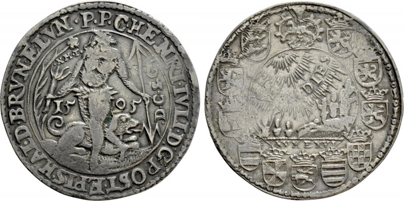 GERMANY. Brunswick-Wolfenbüttel. Heinrich Julius (1589-1613). "Rebelthaler" (159...