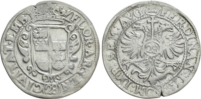 GERMANY. Emden. Ferdinand II (Holy Roman Emperor, 1624-1637). Gulden or 28 Stübe...